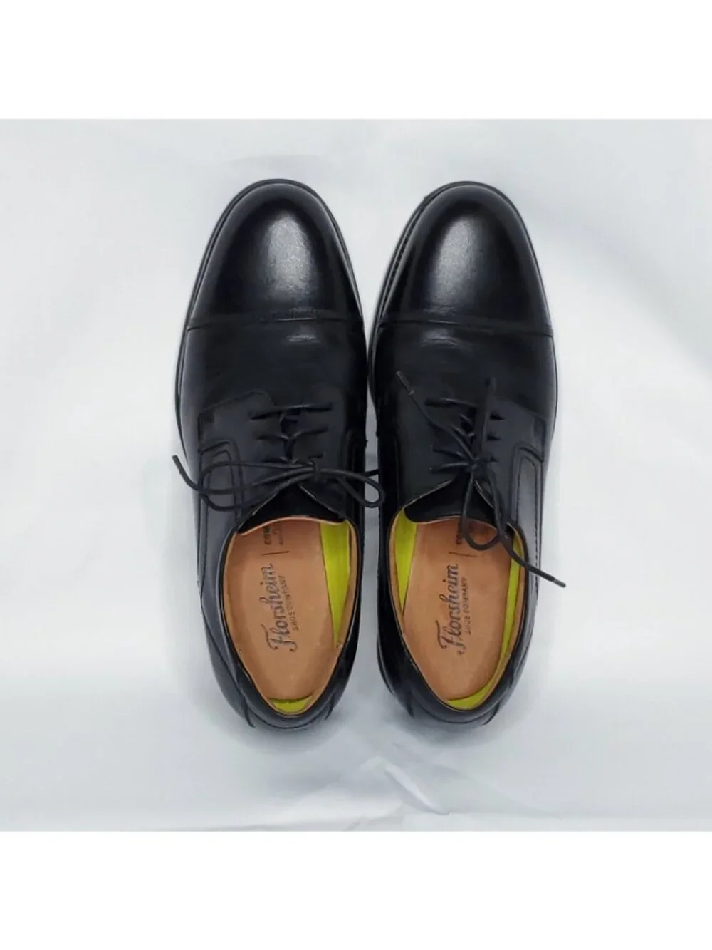 Florsheim Cap Toe Oxford Shoes 10 D Black Leather Dress Business